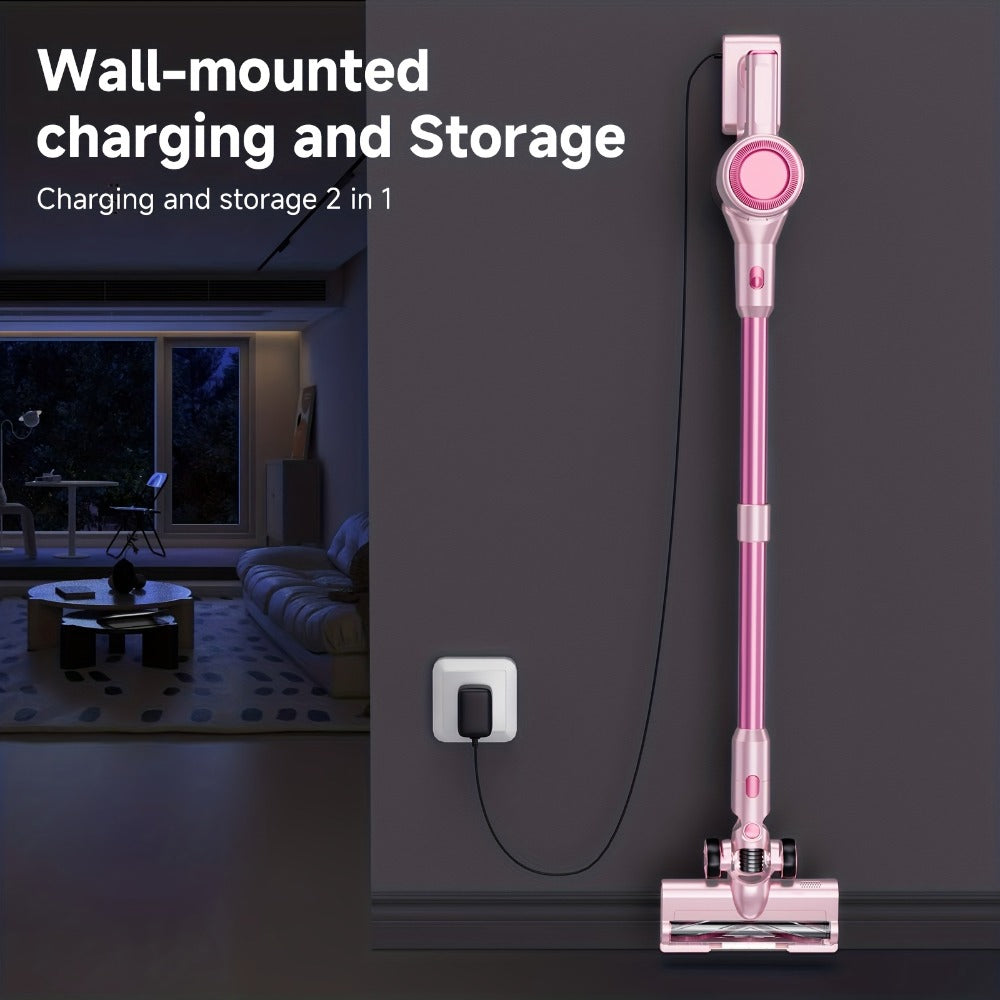 Cordless Vacuum Cleaner 55KPa 8-in-1 Stick Vacuum with LED Light 180¡ã Swivel Lightweight Wireless for Hardwood Carpet Pet Hair Stairs Car Sofa Home Office