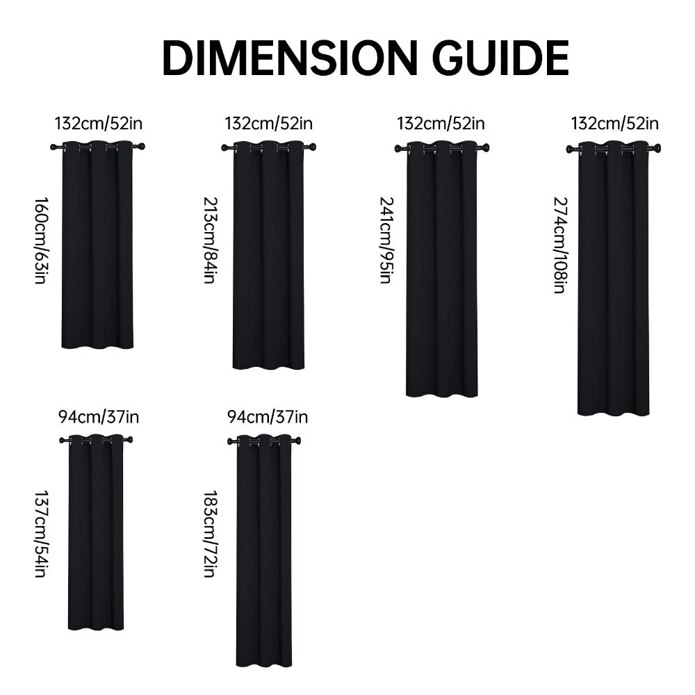 Blackout Curtains 4 Panels ¨C 100% Light Blocking Thermal Insulated Soundproof Privacy Window Curtains for Bedroom Living Room