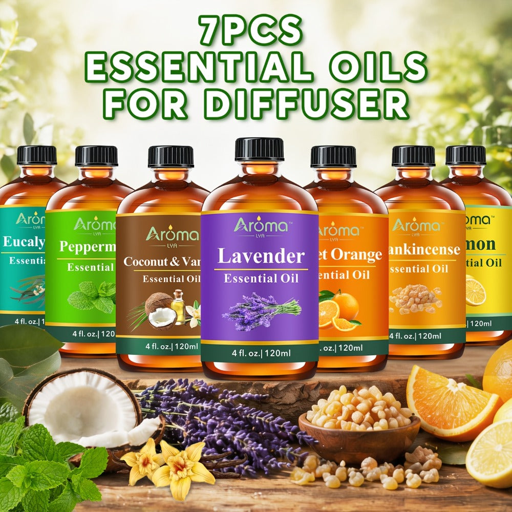 Lavender Essential Oil 4oz ¨C Pure Aromatherapy Oil for Diffuser, Candle, Humidifier & Massage | Also in Eucalyptus, Frankincense, Peppermint, Lemon & More