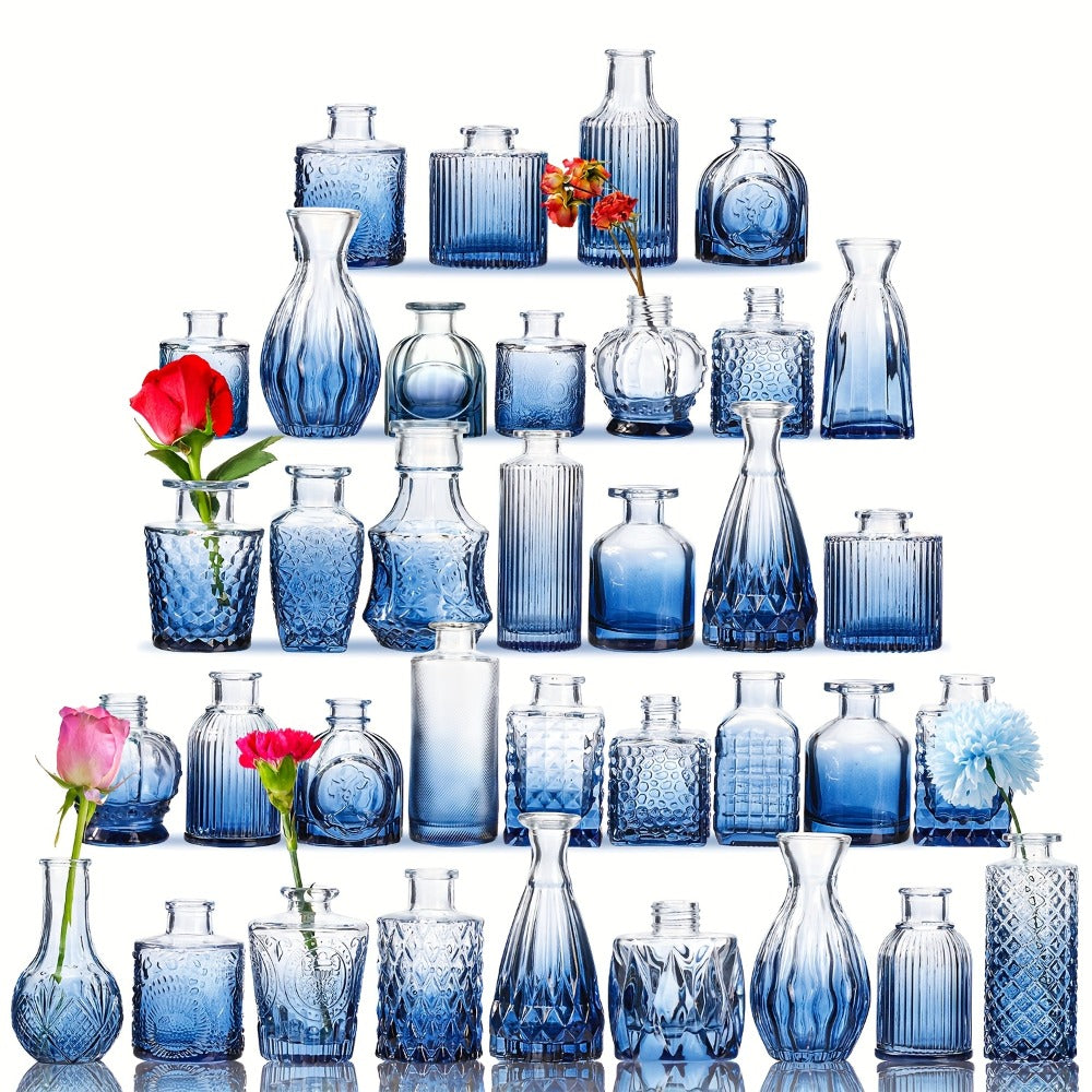 Mini Bud Vases 36pcs ¨C Clear Small Flower Vases for Wedding Centerpieces Birthday Party Anniversary Home Table Decoration
