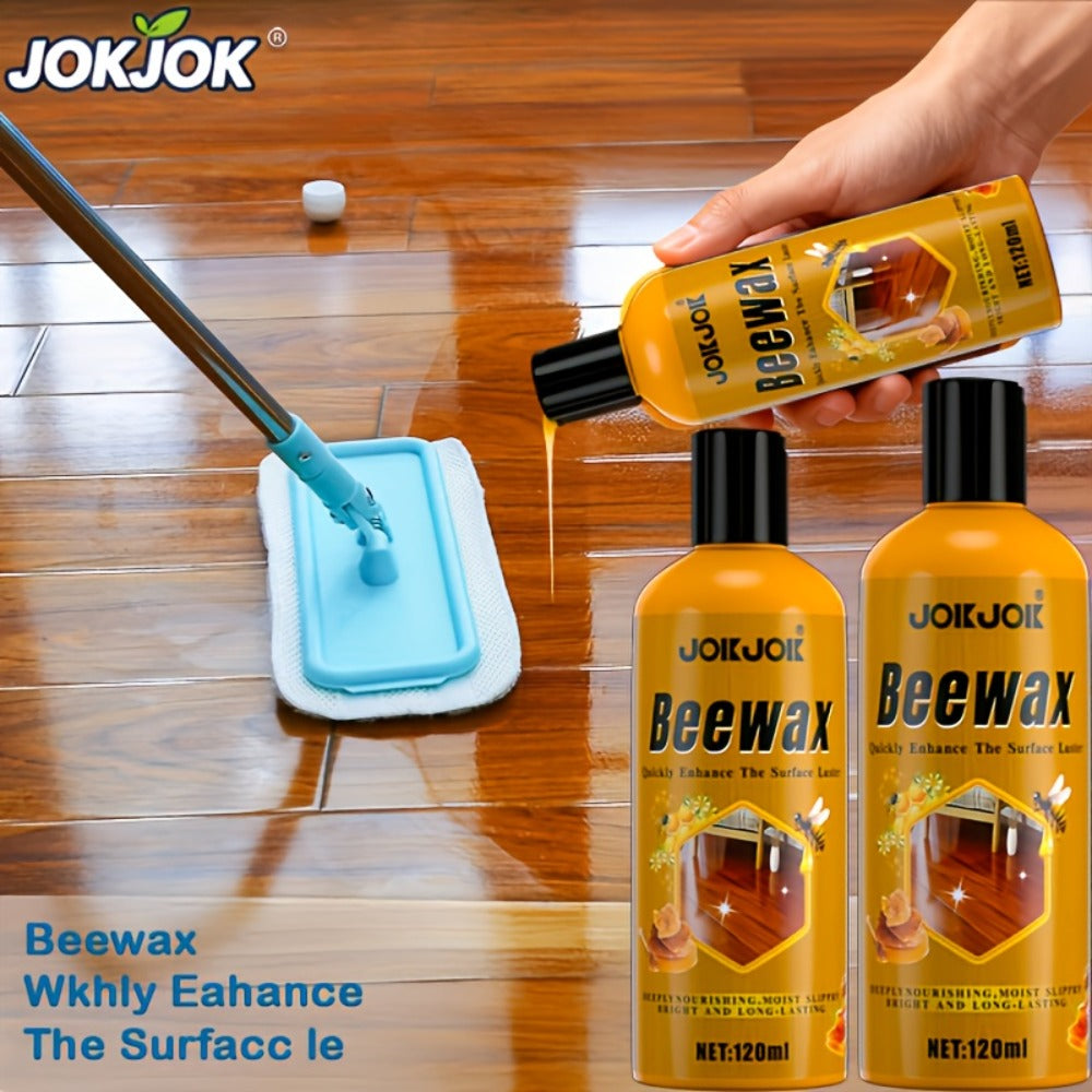 Beeswax Wood Polish & Repair Kit, Natural Wood Furniture Care Wax Deeply Moisturizes, Removes Scratches & Dullness, Restores Shine on Solid Wood Furniture, Floors, Countertops, Doors & Windows ¨C 1, 2 or 3 Piece Set