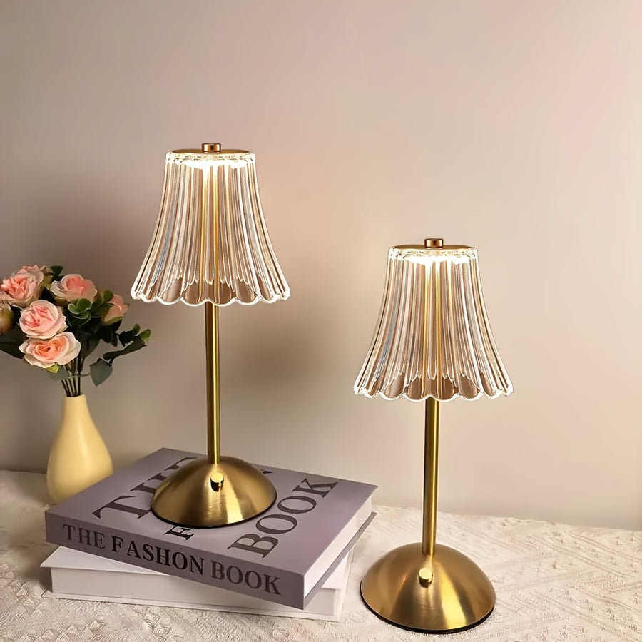 Cordless Rechargeable Table Lamp Vintage LED - 6 Styles USB Port 2200mAh Battery Touch Control Portable Bedside Desk Lamp for Bedroom Living Room Home Office