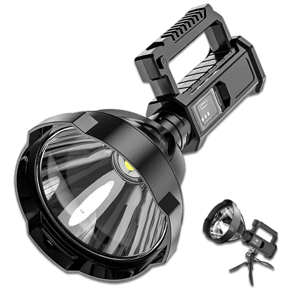 XHP90 High Power LED Flashlight USB Rechargeable Powerful Spotlight Searchlight ¨C 4 Modes, Camping Lantern Torch with Bracket for Fishing Camping Hiking Hunting Outdoor Adventure Patrol