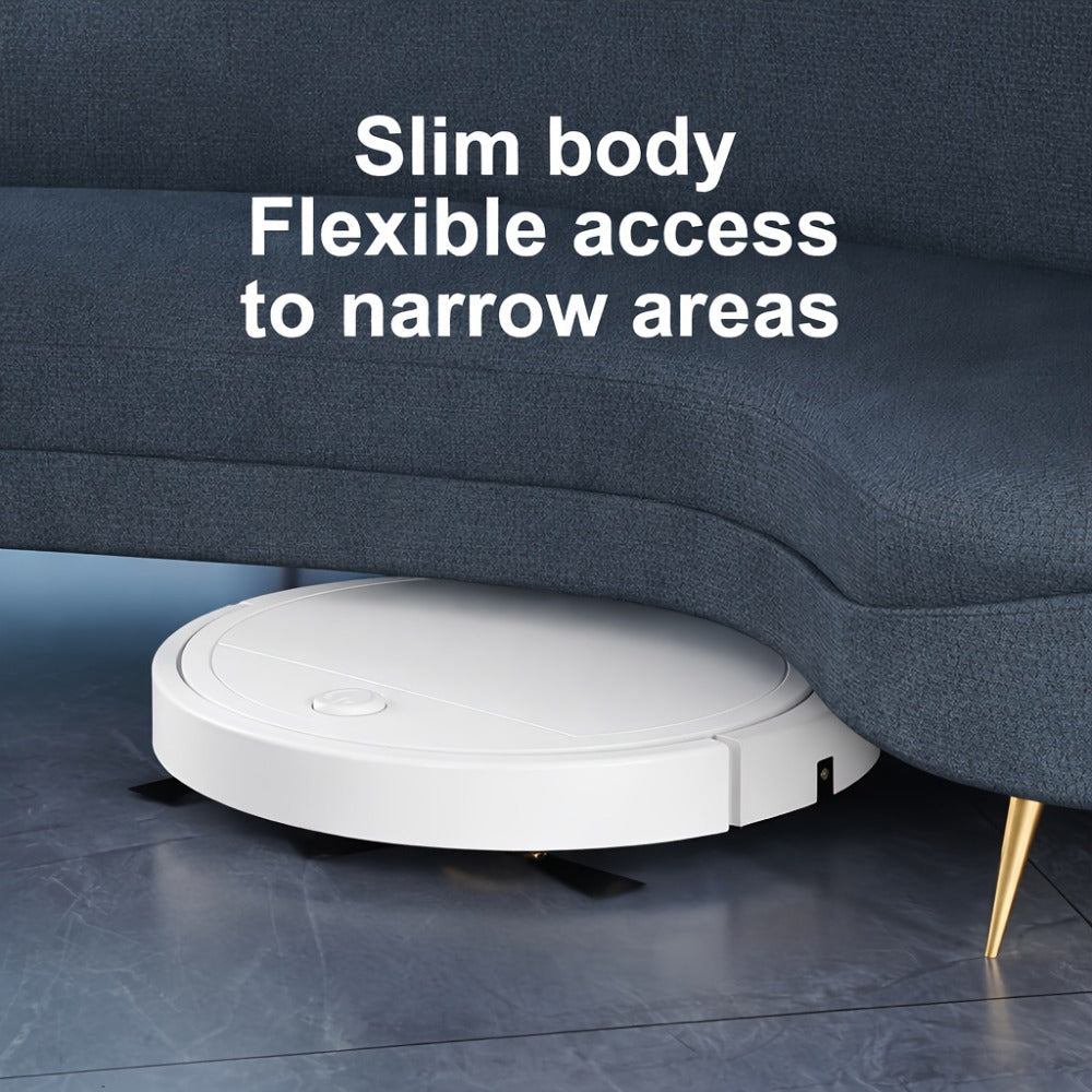 Robot Vacuum Cleaner 3-in-1 ¨C 2000Pa Powerful Suction, 150-Min Runtime, Auto Floor Cleaning for Pet Hair, Dust & Debris, Multi-Functional Robotic Vacuum for Hardwood, Tile & Low-Pile Carpet