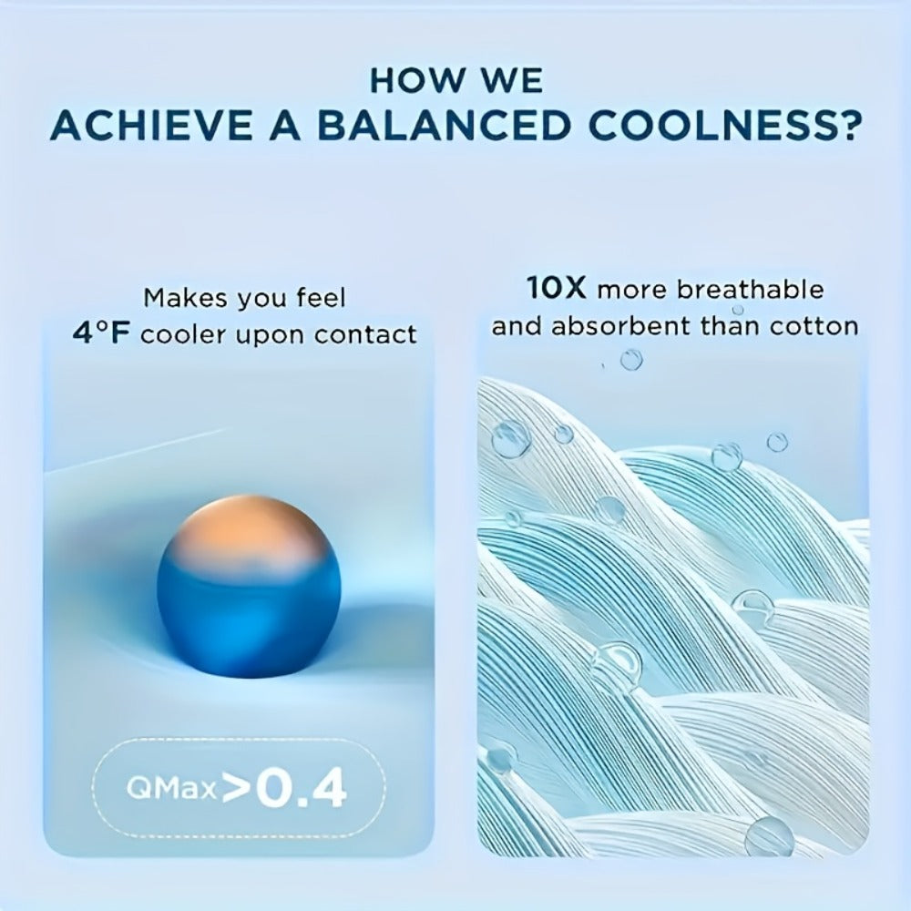 Cooling Blanket for Hot Sleepers ¨C Lightweight Breathable Summer Comforter, Air-Cooled Moisture-Wicking Blanket for Adults, Queen & King Size