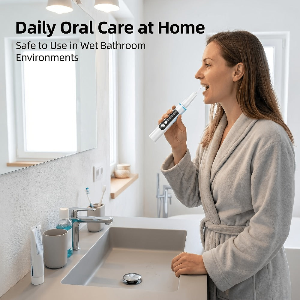 Electric Toothbrush Kit with LED Light & 5-Mode Adjustment ¨C 3 Brush Head Accessories, Deep Cleaning Oral Care Set for Home Use, Great Gift for Mother's Day, Father's Day & Birthdays