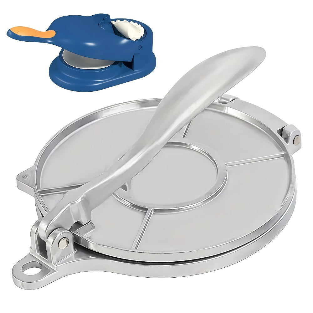 Tortilla Press & Dough Press ¨C 6.5 & 8 Inch Professional Tortilla Maker for Flour & Corn Tortillas, Roti, Quesadilla, Dumpling Wrapper, Flatbread ¨C Heavy Duty Cast Iron Style Kitchen Tool
