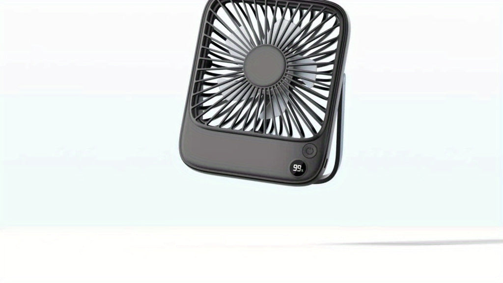 USB Desk Fan Battery Operated | 2000mAh & 5000mAh Rechargeable Mini Personal Fan, 4-Speed Adjustable, 180¡ã Tilt & Foldable, Ultra-Quiet Strong Airflow for Office, Bedroom & Desktop Use ¨C Black, Pink, White