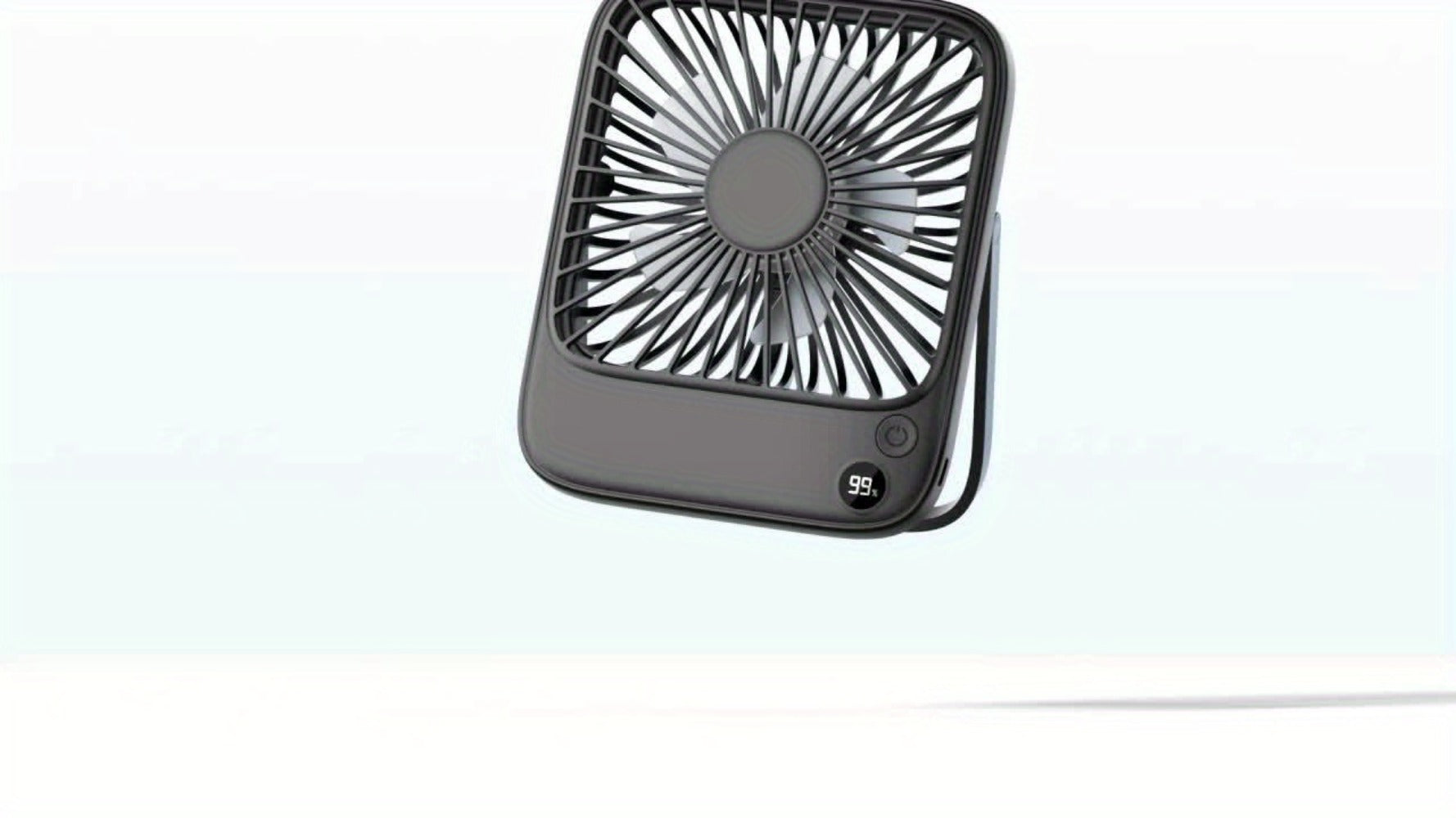 USB Desk Fan Battery Operated | 2000mAh & 5000mAh Rechargeable Mini Personal Fan, 4-Speed Adjustable, 180¡ã Tilt & Foldable, Ultra-Quiet Strong Airflow for Office, Bedroom & Desktop Use ¨C Black, Pink, White