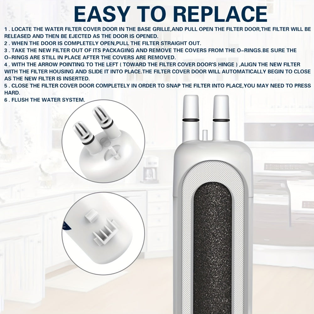 Refrigerator Water Filter 5-Pack Compatible with GlacialPure GP001 EDR1RXD1 W10295370 WHR1RXD1 KAD1RXD1 P8RFWB2L P4RFWB P5WB2L ¨C Replacement Filter for Whirlpool Kenmore KitchenAid Maytag Amana