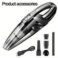 Handheld Vacuum Cleaner Cordless Portable USB Rechargeable Strong Suction Aluminum Fan Blade Mini Vacuum for Car Interior Home Office Desk Crevice Sofa Pet Hair Dust Crumbs