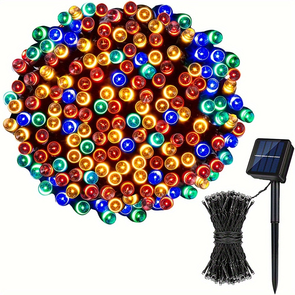 Solar LED Fairy String Lights IP65 Waterproof ¨C 40FT or 80FT with 8 Lighting Modes for Independence Day, Christmas, Wedding, Garden & Yard ¨C White, Warm White, Multi Color, Purple, Orange & Blue