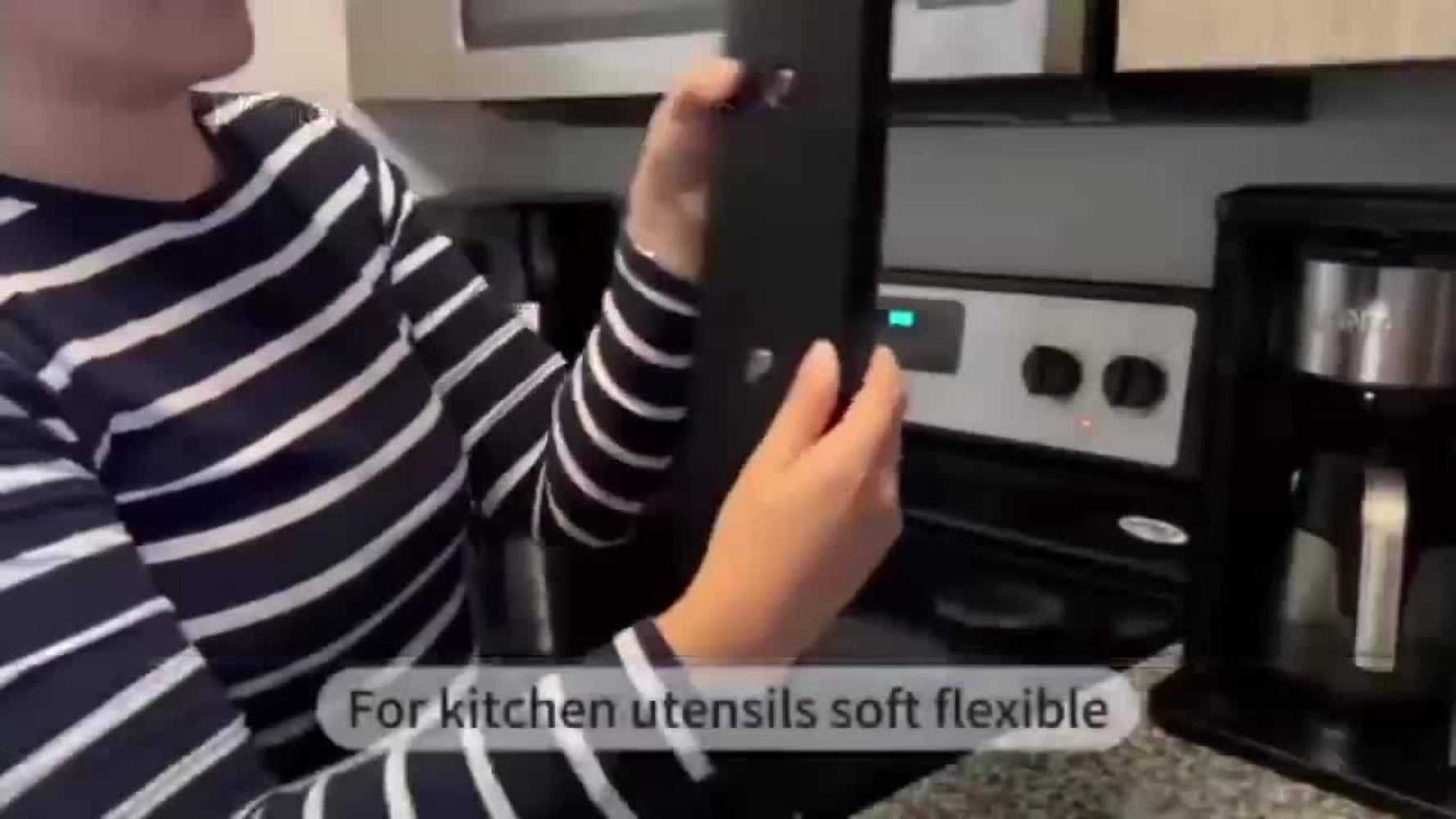 Silicone Stove Organizer Rack with Suction Cups | Heat-Resistant, Dishwasher-Safe Spice Holder for Kitchen Countertop ¨C 30 Inch