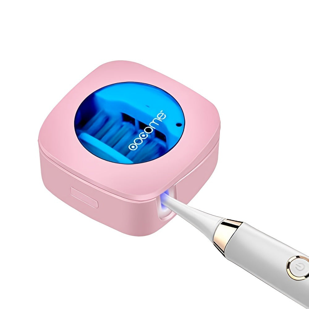 Toothbrush Case USB Rechargeable ¨C 200mAh Battery Compact Portable Toothbrush Protective Cover for Travel, Perfect Gift for Family & Friends on Christmas, Mother's Day & Father's Day, 4 Colors