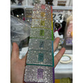 Pill Organizer Weekly 7-Compartment | Sparkly Rhinestone Travel Pill Case with Color-Coded Daily Slots | Monday to Sunday Pill Box for Vitamins, Supplements & Medication | Cute Portable Medicine Organizer