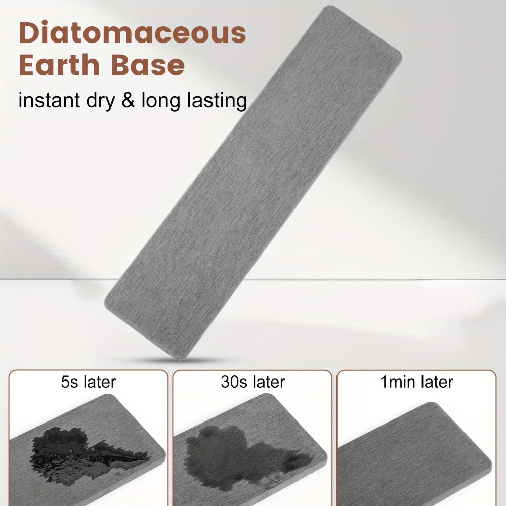 Kitchen Utensil Holder 4-Compartment Diatomaceous Earth Base Organizer