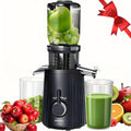 Masticating Juicer Cold Press - 4.25¡± Wide Feed Chute Auto-Feed Slow Juicer for Whole Fruits & Vegetables, 98% Juice Extraction, Quiet Motor, Easy to Clean, Compact for 1-2 People, Multiple Colors