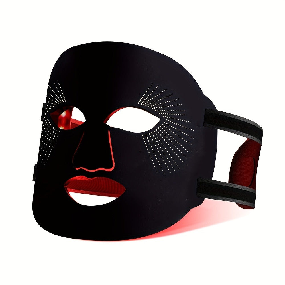 Red Light Therapy Face Mask 7 Color LED ¨C FDA Cleared Silicone Mask for Anti-Aging, Wrinkles, Acne & Skin Whitening, Eye Protection, USB Rechargeable
