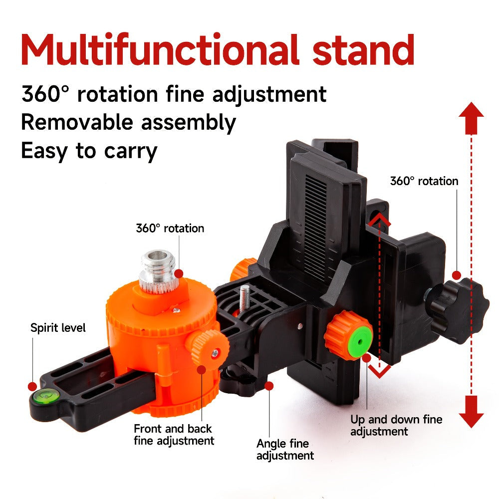 Telescoping Laser Level Pole 15.4ft / 4.7m ¨C Adjustable Extension Rod with 1/4¡±-20 & 5/8¡±-11 Thread Mount for Rotary and Line Lasers, Professional Surveying & Construction Staff