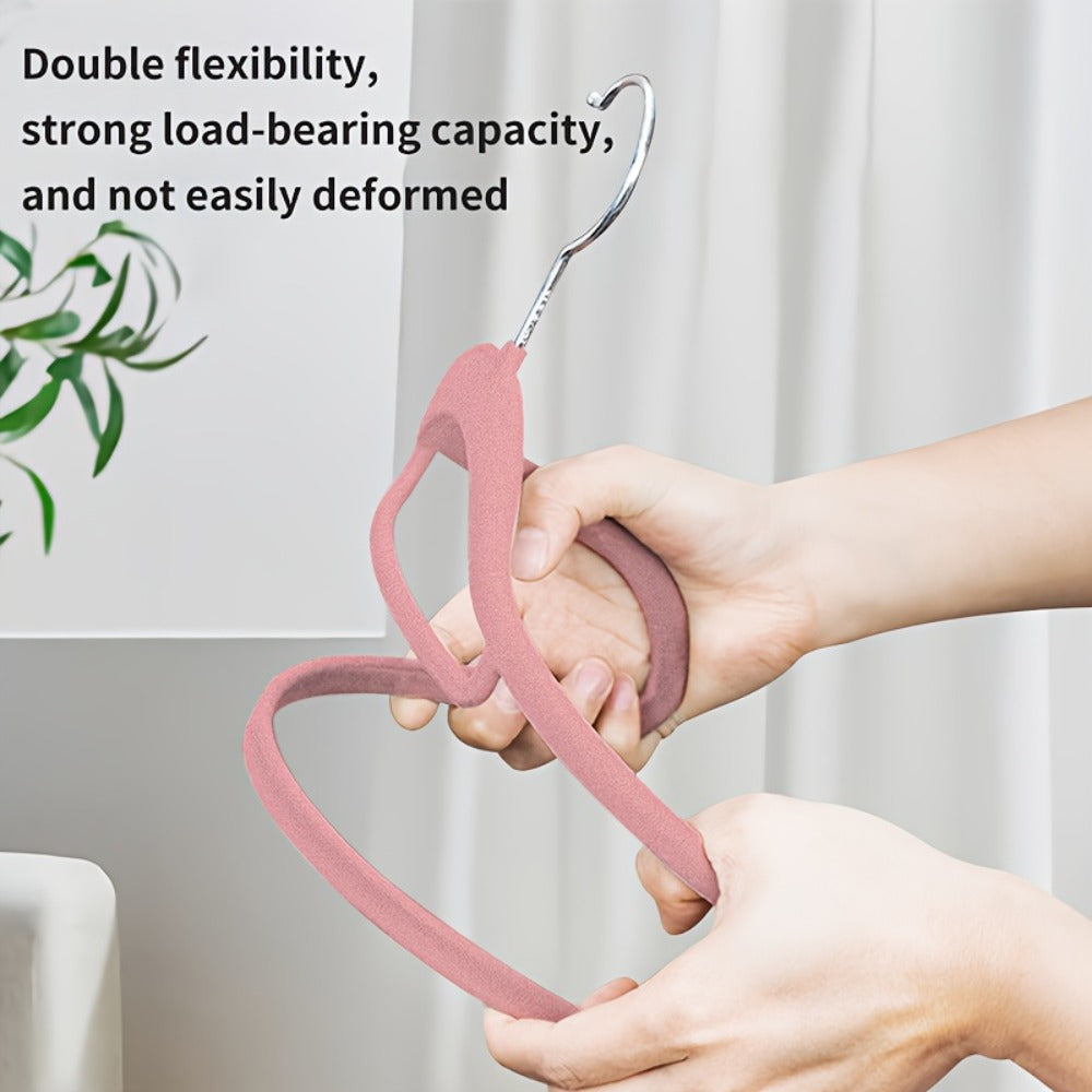 Non-Slip Velvet Hangers with 360¡ã Rotating Hook & Hanger Buckles ¨C Space Saving Closet Organizer Set (50pcs or 20pcs)