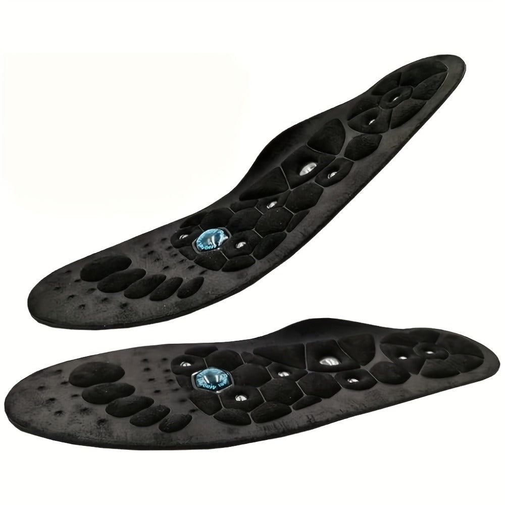 PU Massage Insoles Acupoint Arch Support ¨C Breathable Sports Sole Buffer, Foot Reflex Comfort Insole for Men & Women, 3 Sizes