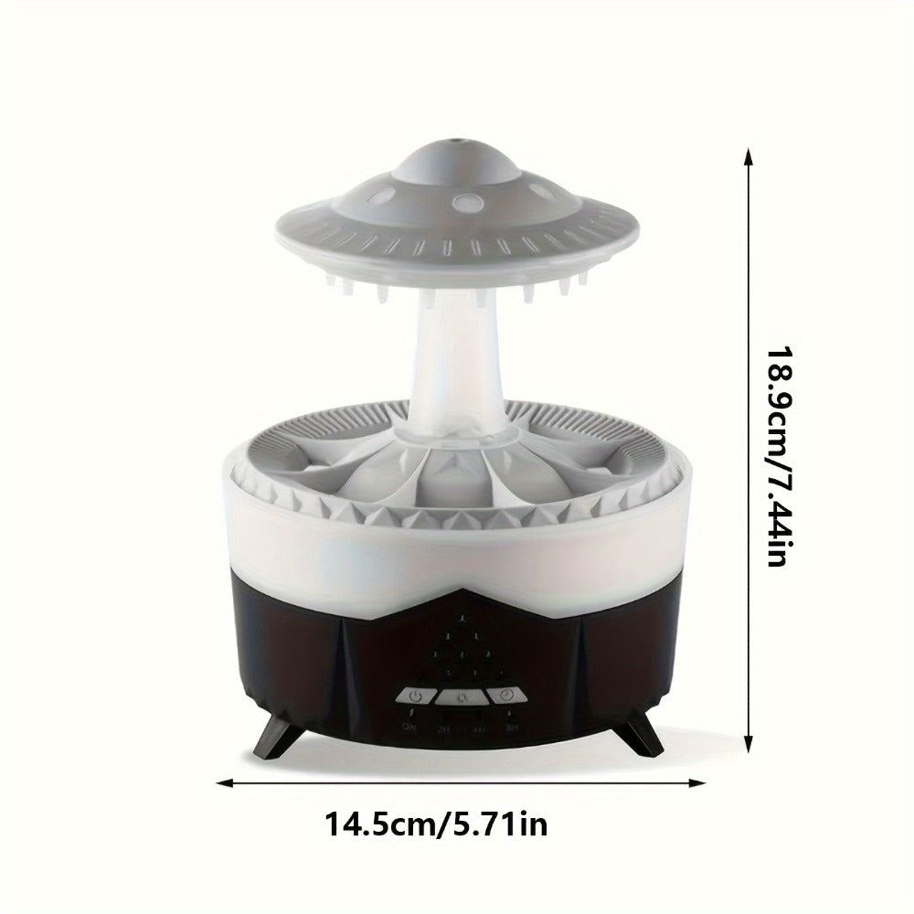 Large Capacity Aroma Diffuser & Humidifier | Intelligent Spray Atomizer with Water Drop Design for Home, Hotel, Restaurant & Office | Cool Mist Air Freshener Scent Diffuser White & Black