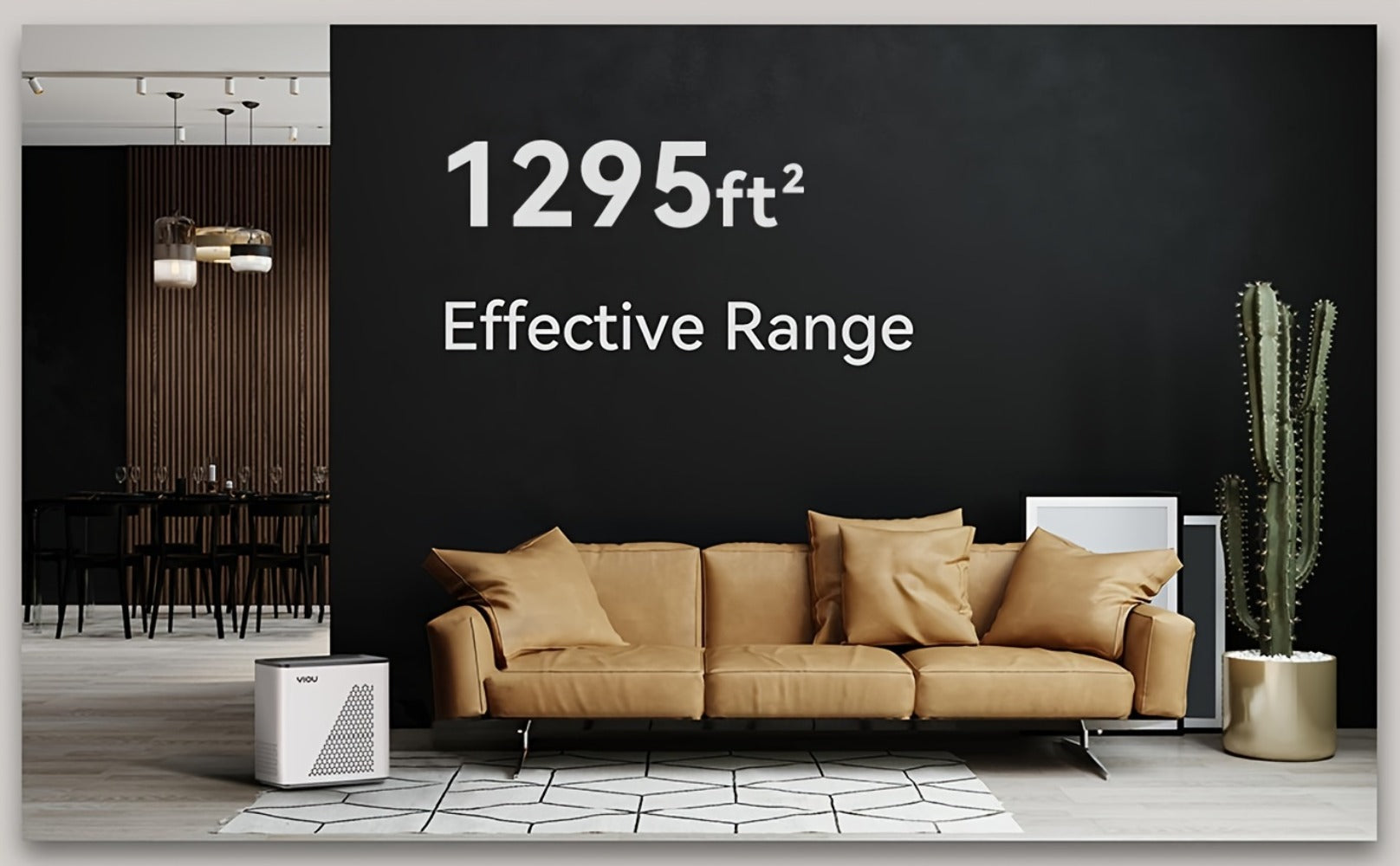 HEPA H13 Air Purifier for Large Room Up to 1295 Sq Ft | 20dB Ultra-Quiet, PM2.5 Display, Auto Mode & Timer | Removes Smoke, Pollen, Pet Dander & Allergens | Bedroom, Living Room & Office | Black & White