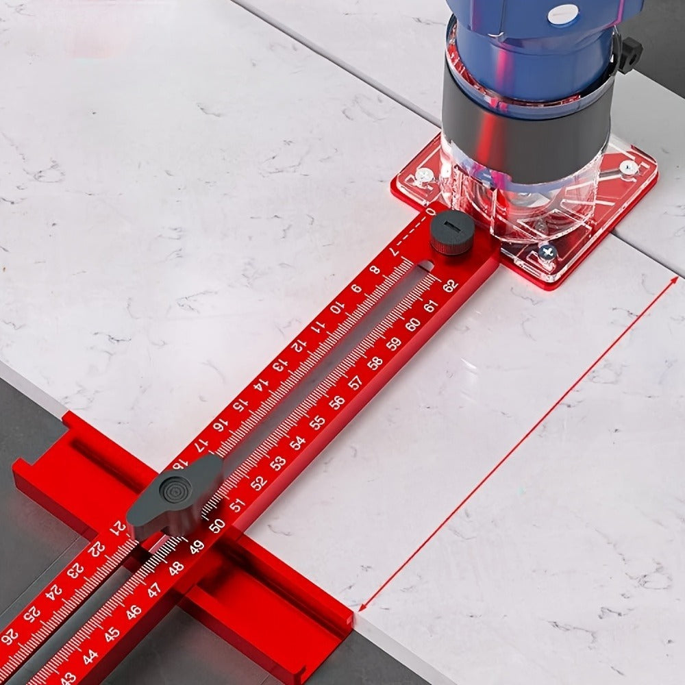 Circle Cutting Jig 3-in-1 Woodworking Router Fixture Expandable 3.54 to 24 Inch Diameter Adjustable Slotting Positioning Tool for Precision Circular Hole Milling DIY Professional