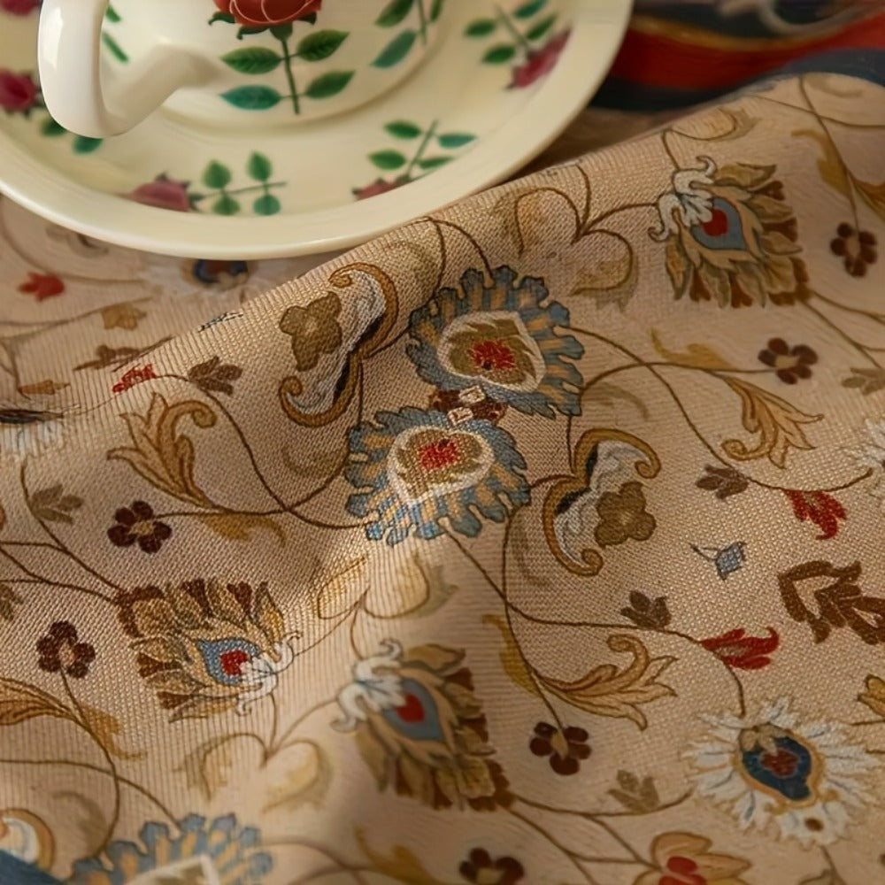 Boho Table Runner with Tassels | American Retro Style for Dining Table, Tea Table & TV Cabinet