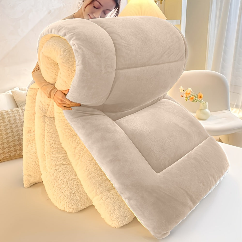 Moire Pattern Flannel Blanket ¨C 200-250gsm Thick Plush Reversible Throw for Sofa & Bed, Soft Cozy Microfiber, 5 Colors, 4 Sizes