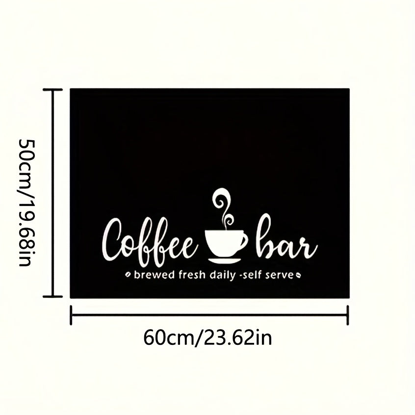 Coffee Machine Mat Absorbent Dish Drying Mat Bohemian Coffee Bar Mat for Kitchen Countertop Coffee Station Accessories Placemat Decor
