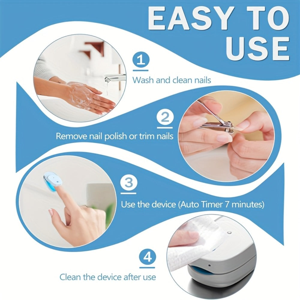 KTS Nail Fungus Laser Device FDA Cleared ¨C Extra Strength 407nm Blue Light & 905nm Dual-Light Treatment for Toenail & Fingernail Fungus, Onychomycosis Home Removal Device