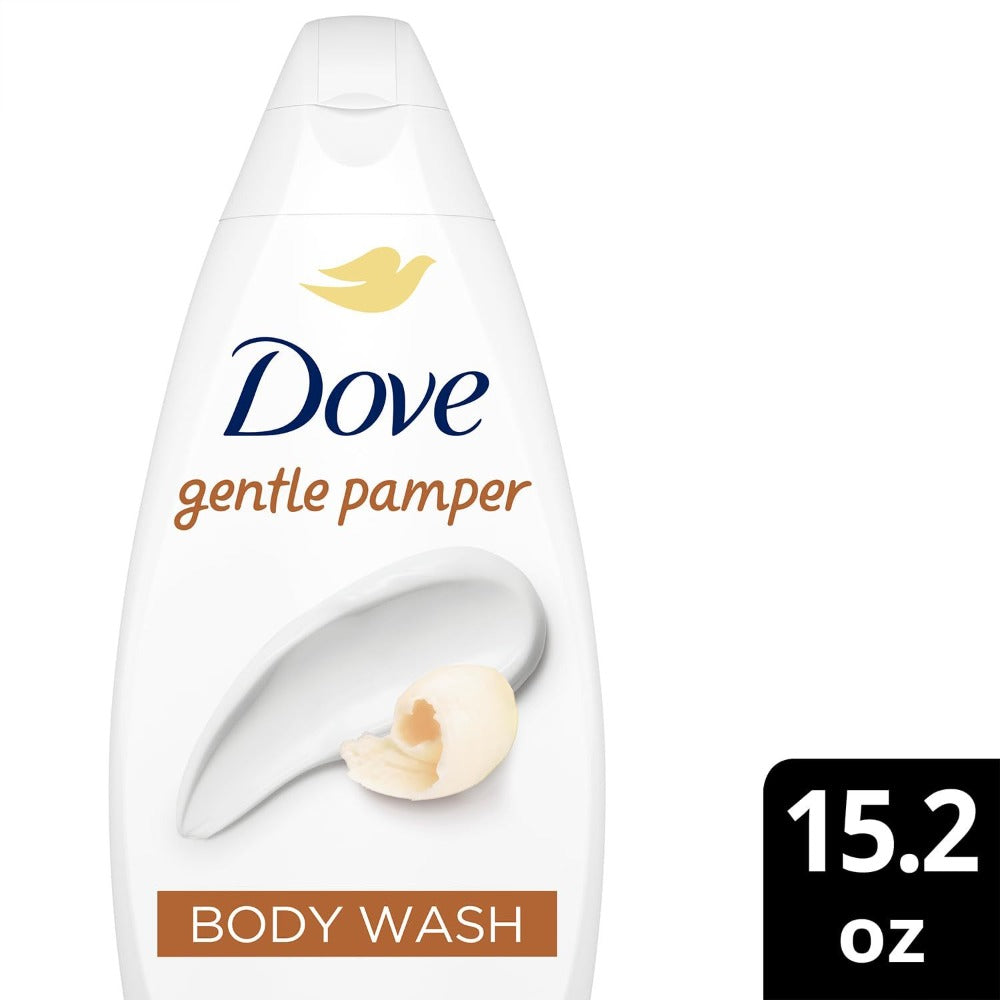Dove Body Wash Gentle Pamper 450ml 3 Pack | Moisturizing Shower Gel with Soft Jasmine & Shea Butter Scent