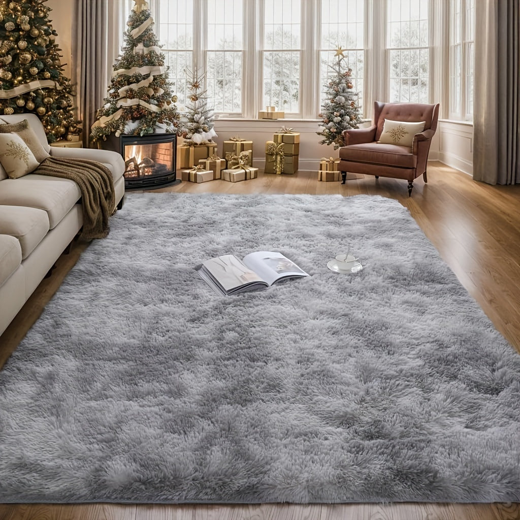 Non-Slip Area Rug Fluffy Soft Carpet - Modern Home Decor Floor Mat for Living Room, Bedroom, Kitchen & Bathroom | Easy Clean Cute Plush Rug in Multiple Colors & Sizes | Indoor Anti-Slip Floor Decoration