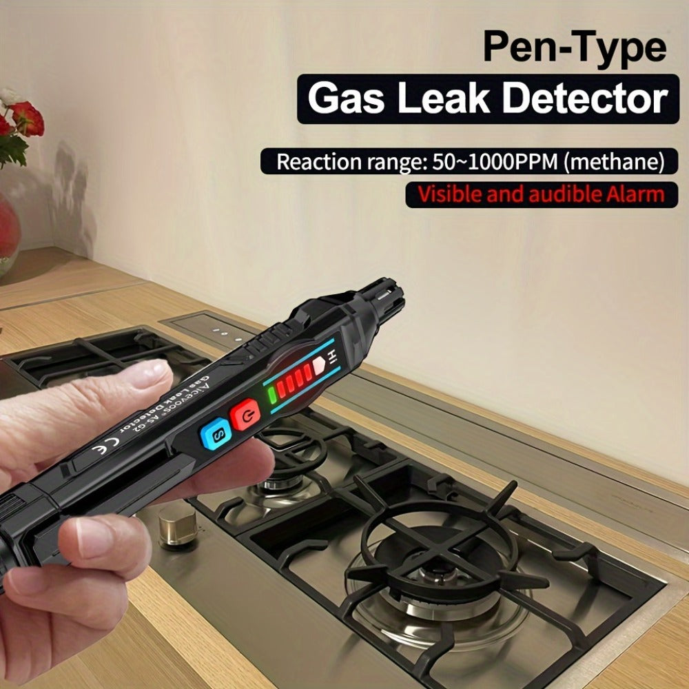 Combustible Gas Leak Detector - High Sensitivity Natural Gas & Methane Alarm with Audible & Visual Alert for Home & Industrial Safety