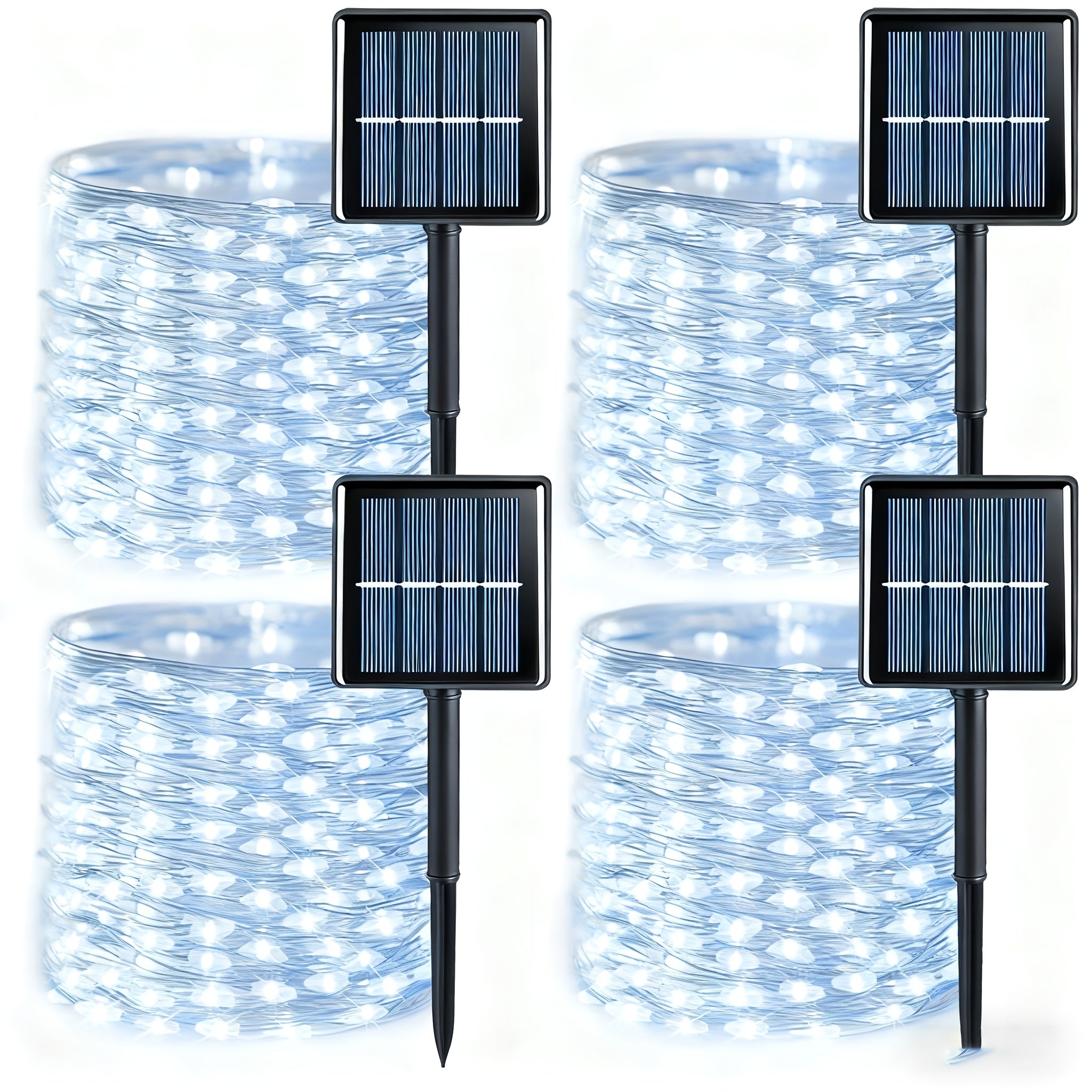 4Pack Solar String Lights 400 LED Outdoor Fairy Lights 160FT 8 Modes Waterproof Garden Patio Christmas Wedding Party Decoration