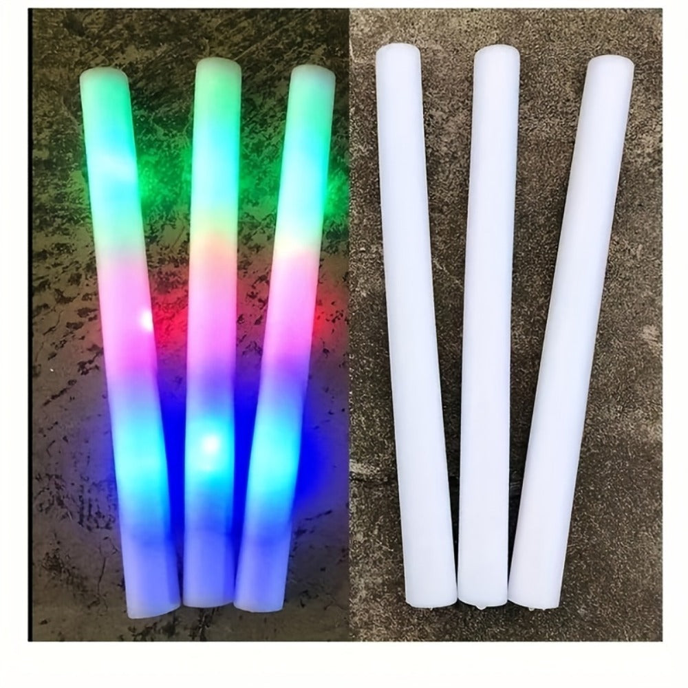 LED Glow Sticks Party Set ¨C Foam Glow Sticks with 3 Light Modes, Glow Glasses, Headbands & Finger Lights for Rave, Wedding, Birthday, Concert, Halloween, Christmas & New Year Party Supplies, 11/36/52pcs