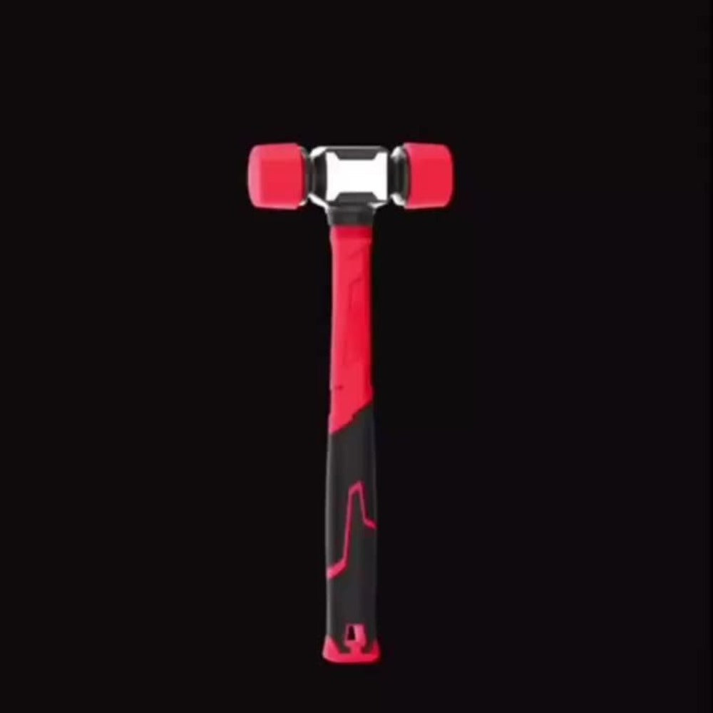 Rubber Mallet Hammer Heavy Duty 27mm & 36mm, Dead Blow Installation Hammer for Flooring Tile Carpentry Renovation, Non-Marring Hand Tool for Wood & Laminate