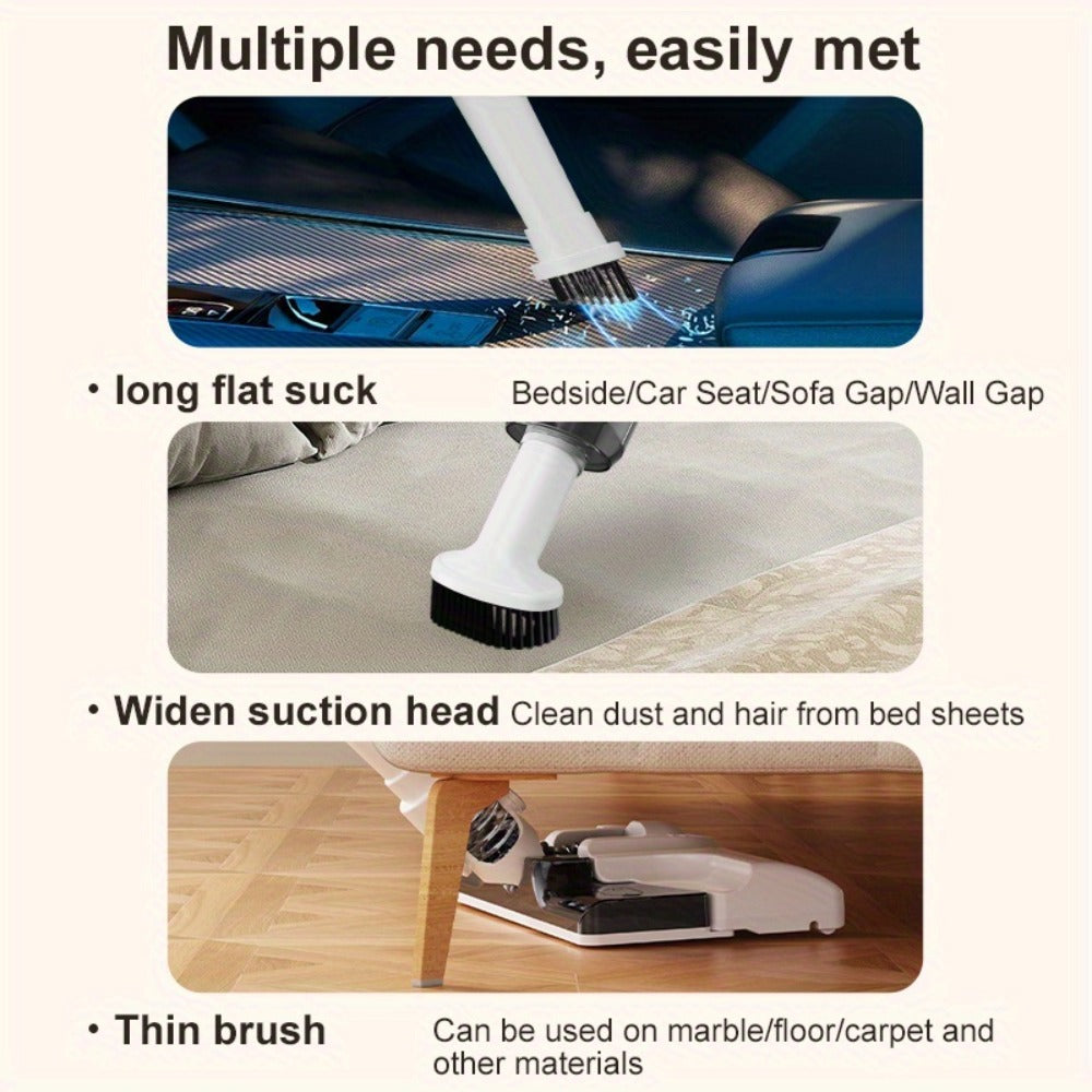 Handheld Vacuum Cleaner Cordless 5-in-1 Rechargeable with 45-Min Battery Life for Car, Carpet, Hard Floor & Pet Hair