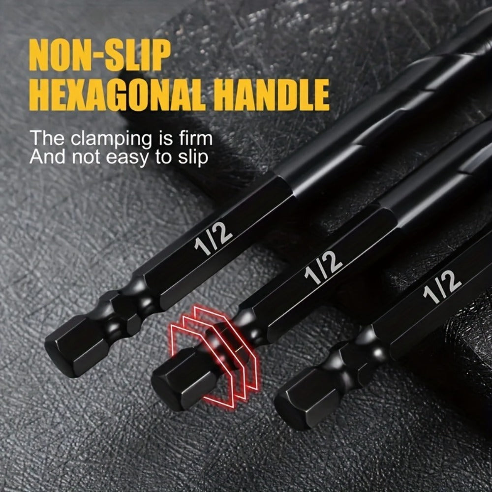 Masonry Drill Bits Set 10pcs ¨C Tungsten Carbide Tip Drill Bits for Tile, Brick, Glass, Ceramic, Concrete, Plastic & Wood | Multi-Material Heavy-Duty Drill Bit Kit for Home Improvement & DIY Projects