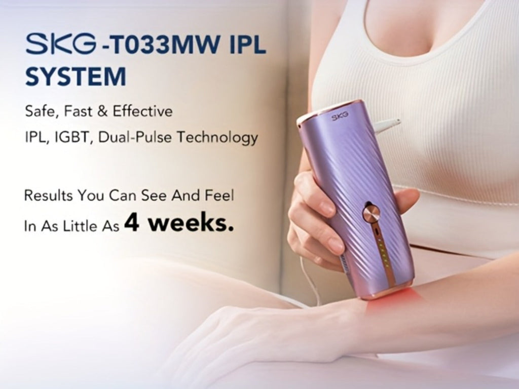 IPL Hair Removal Device Permanent Painless Dual-Pulse Epilator with Red Light Therapy Unlimited Flashes for Face Legs Bikini Underarm - Portable At-Home Hair Remover Fast 25-Min Treatment Gift