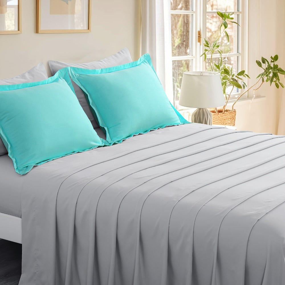 7 Piece Comforter Set Luxury Soft Fluffy Bedding All Season Bed in a Bag with Comforter Fitted Sheet Flat Sheet Pillowcases Hypoallergenic Breathable Easy Care Queen King Twin XL Full