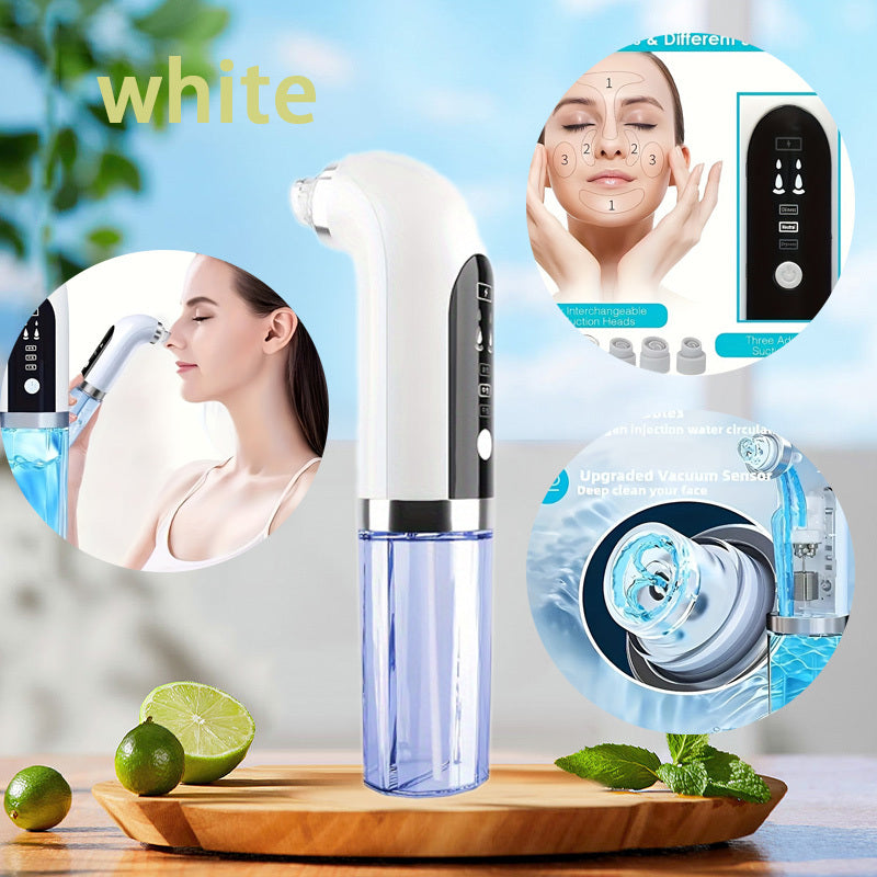 Pore Vacuum Blackhead Remover ¨C 6 Interchangeable Heads & 3 Suction Levels, USB Rechargeable Electric Pore Cleaner, Visible Deep Cleansing Facial Extractor for Men & Women, All Skin Types