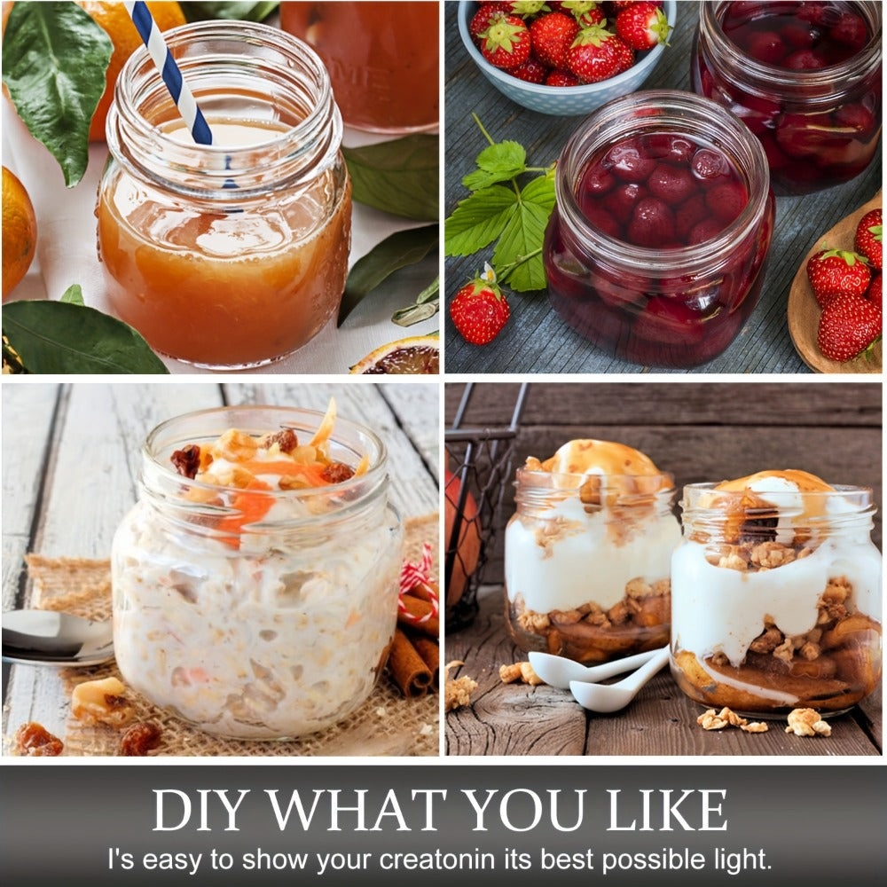 Mason Jars 8oz Glass Jars with Lids ¨C 9/18/27/36 Pack Regular Mouth Canning Jars for Storage, Spices, Jelly, Jam, Honey & Caviar | Dishwasher Safe Spiral Lid Kitchen Storage Containers Set