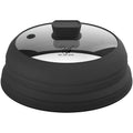 Collapsible Microwave Cover Splatter Guard with Silicone Handle - BPA Free Foldable Food Cover Lid for Microwave Oven 8.5 9.8 10.5 11.8 Inch in Black Red Grey Blue