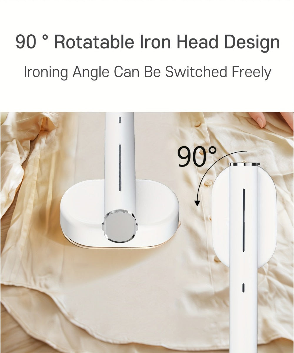 Handheld Steam Iron 1200W 10s Fast Heating Ceramic Plate Horizontal Vertical Steam Portable Mini Garment Iron for Home Office Travel with Heat Resistant Glove White Aurora Purple