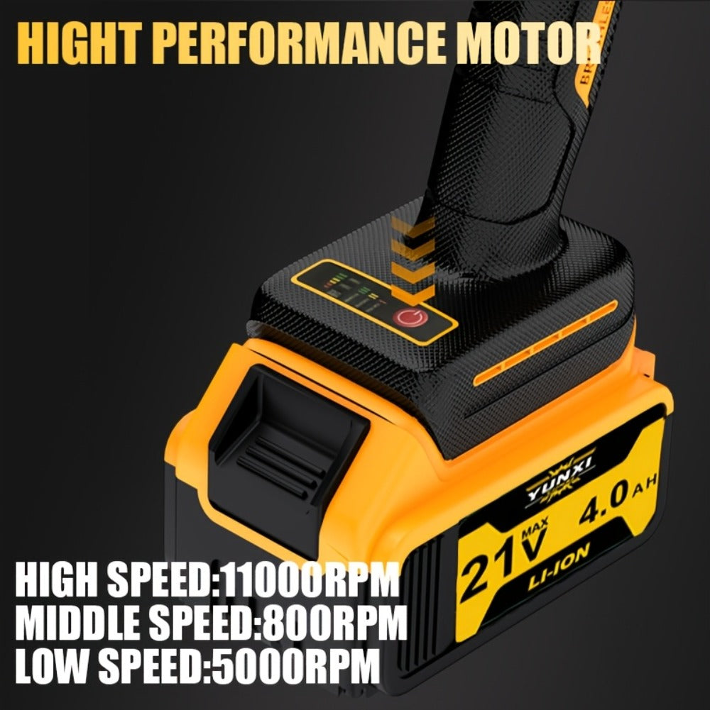 Rechargeable Angle Grinder Cordless Lithium Battery Polishing Rust Removal Tool Lightweight Handheld Grinder for Men Women