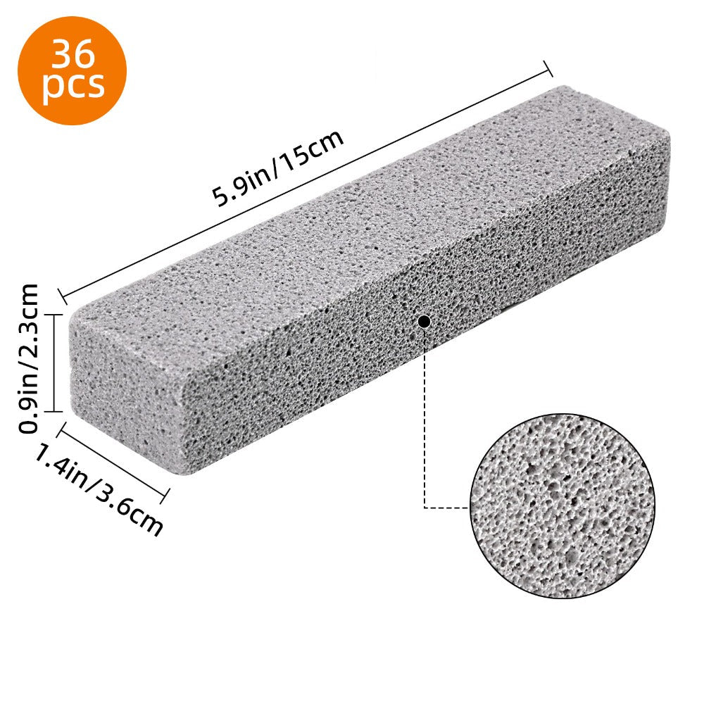 36 Pack Pumice Stones Toilet Bowl Cleaner Stick ¨C Heavy-Duty Scouring Pad for Bathtub, Kitchen Sink, Grill & Household Cleaning
