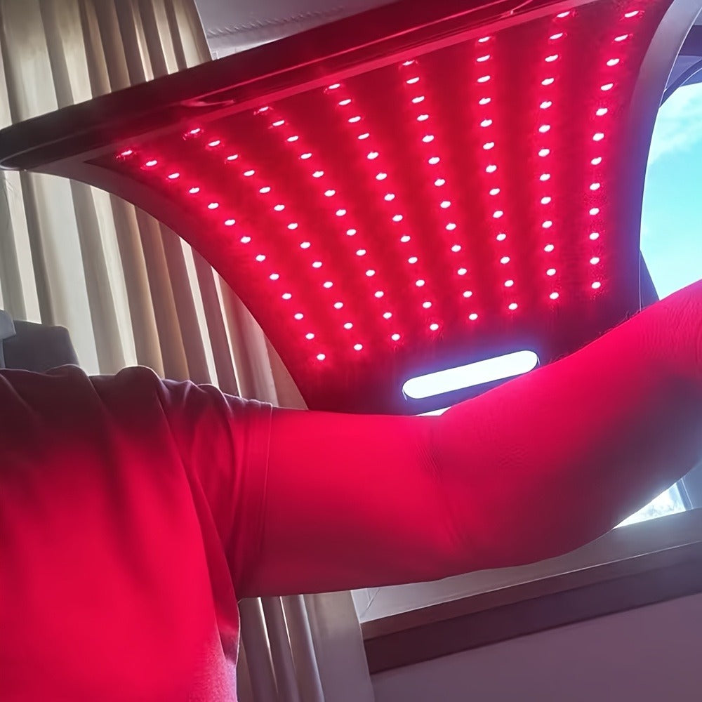 Red Light Therapy Lamp 660nm & 850nm Near Infrared Light Therapy Device with Stand LED Panel for Face Body Skin Rejuvenation Pain Relief Muscle Recovery
