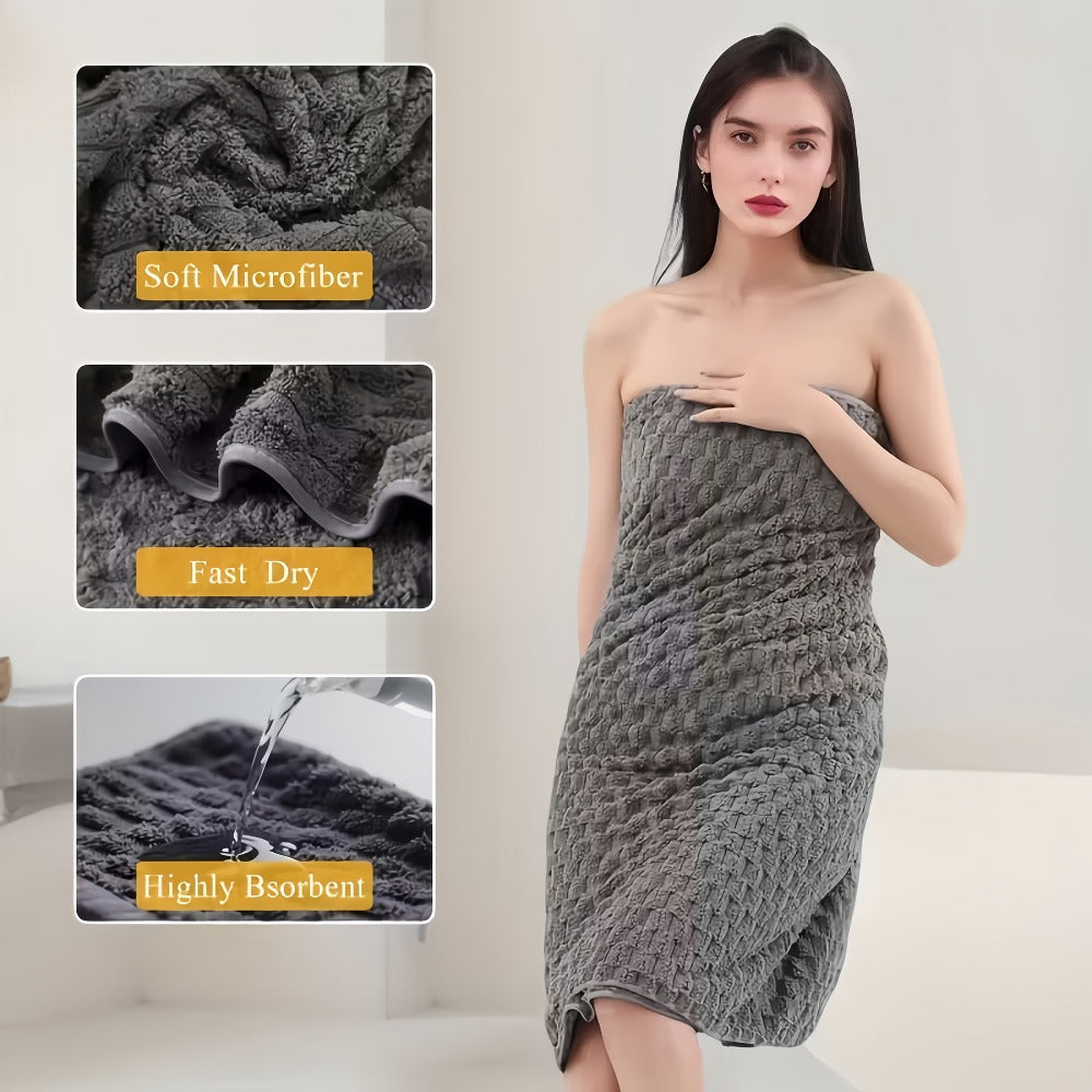 Microfiber Bath Towel Set Ultra-Soft Quick-Dry Skin-Friendly 4-Piece & 8-Piece Sets with Hair Drying Cap Multi-Color Options Luxury Spa Quality for Home Family Gifting